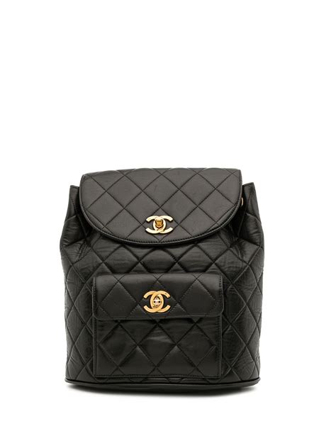 chanel backpack shoulder bag|pre owned Chanel backpack.